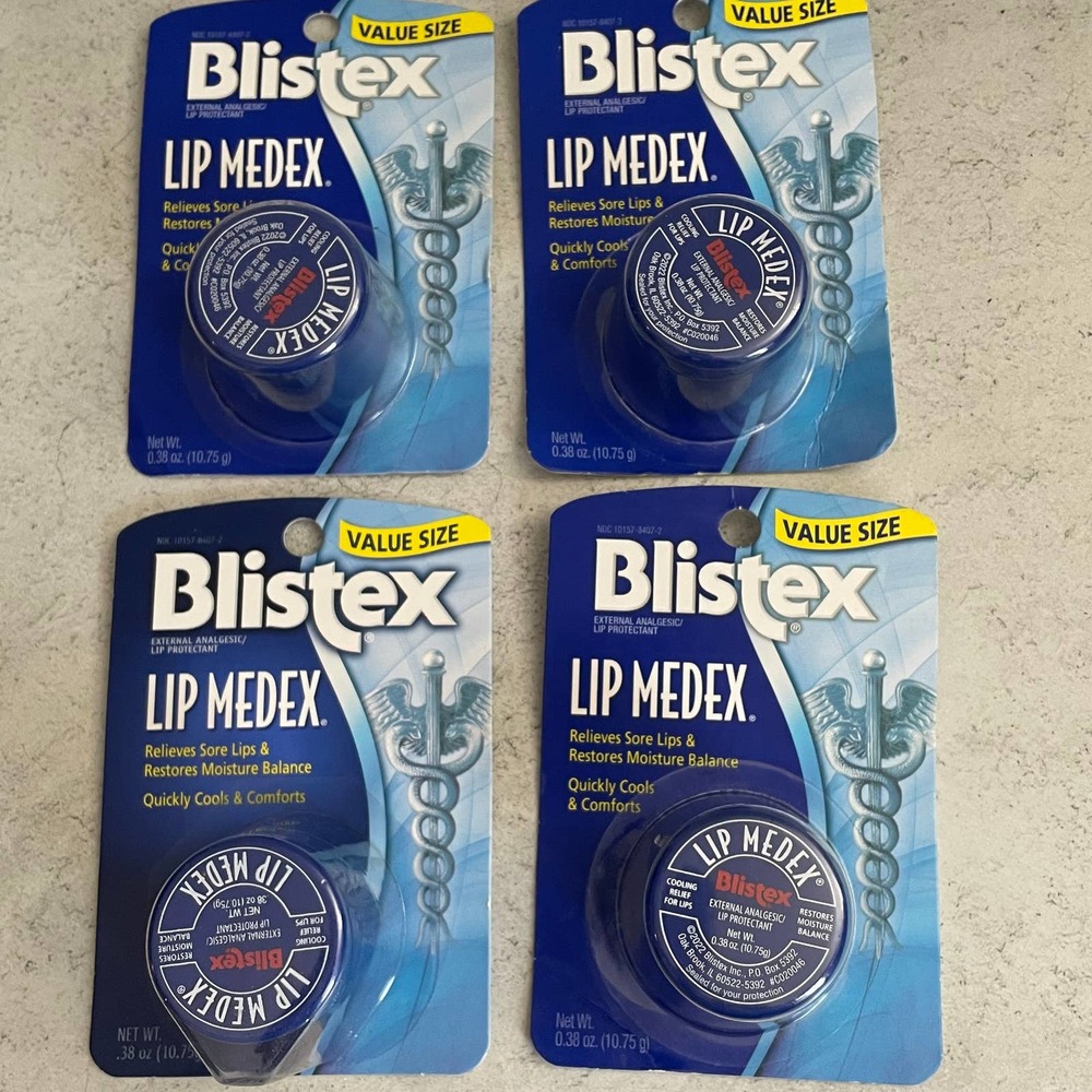 Blistex Lip Medex, .38 oz - Set of 4